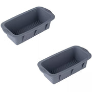 2pcs Large Capacity Ice Cube Tray Mold Rectangle Silicone Ice Grid Maker Kitchen - Orange V528-ICE-2PCS-ORANGE-752425