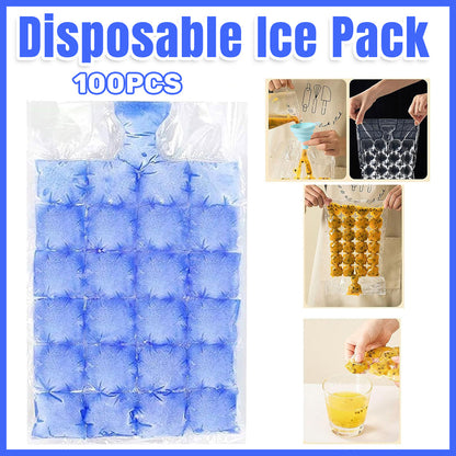 Disposable Ice Pack Bag 100PCS Water Injection Ice Cube Mold Tear Ice Grid V528-ICE-BAG-100PCS-24-925032