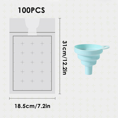 Disposable Ice Pack Bag 100PCS Water Injection Ice Cube Mold Tear Ice Grid V528-ICE-BAG-100PCS-24-925032