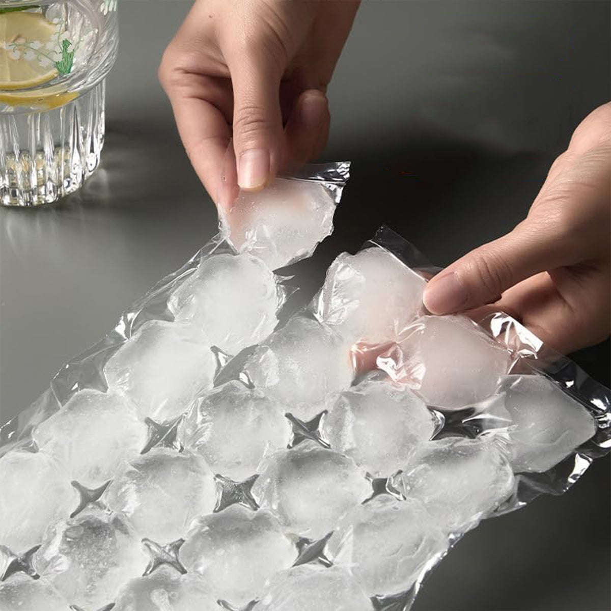 Disposable Ice Pack Bag 100PCS Water Injection Ice Cube Mold Tear Ice Grid V528-ICE-BAG-100PCS-24-925032