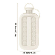 Portable Ice Hockey Pot Ice Cube Tray Water Bottle Clear Household Ice Maker V528-ICE-BALL-KETTLE-WHITE-797552