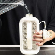 Portable Ice Hockey Pot Ice Cube Tray Water Bottle Clear Household Ice Maker V528-ICE-BALL-KETTLE-WHITE-797552