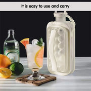 Portable Ice Hockey Pot Ice Cube Tray Water Bottle Clear Household Ice Maker V528-ICE-BALL-KETTLE-WHITE-797552