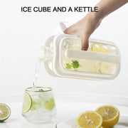 Portable Ice Hockey Pot Ice Cube Tray Water Bottle Clear Household Ice Maker V528-ICE-BALL-KETTLE-WHITE-797552