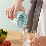Silicone Ice Cube Tray Mould Ice Box Compartment Bucket for Easy Ice Making - Blue V528-ICE-BLUE-105205