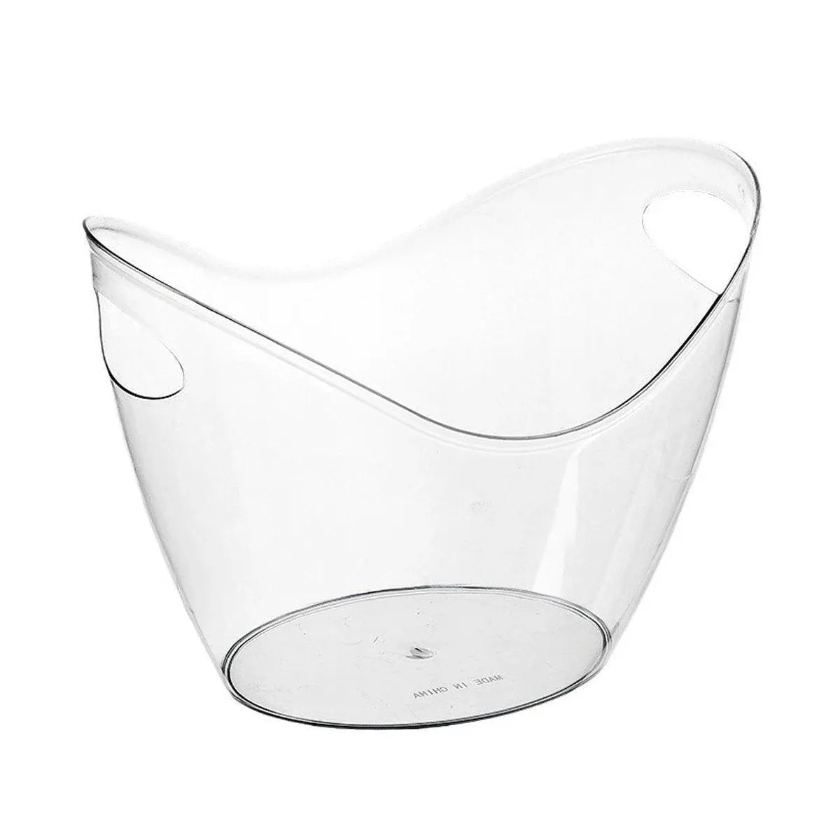 2PCS Transparent 3.5L Ice Bucket Large Capacity Wine Beer Cooler Picnic Basket V528-ICE-BUCKET-2PCS-114879