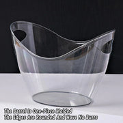 2PCS Transparent 3.5L Ice Bucket Large Capacity Wine Beer Cooler Picnic Basket V528-ICE-BUCKET-2PCS-114879