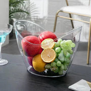 2PCS Transparent 3.5L Ice Bucket Large Capacity Wine Beer Cooler Picnic Basket V528-ICE-BUCKET-2PCS-114879