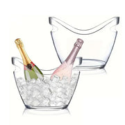 2PCS Transparent 3.5L Ice Bucket Large Capacity Wine Beer Cooler Picnic Basket V528-ICE-BUCKET-2PCS-114879