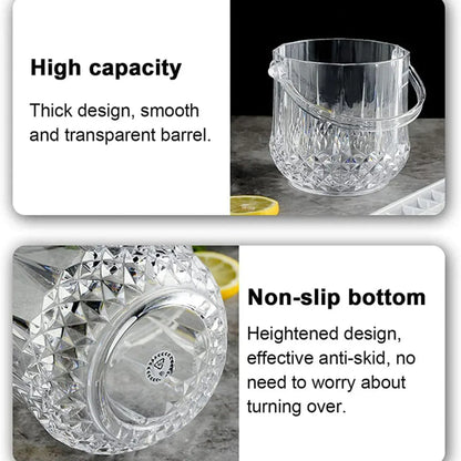 Acrylic Ice Bucket Transparent Champagne Cooler Home Bar Wine Chiller Bucket - Crystal V528-ICE-BUCKET-SJ-701599