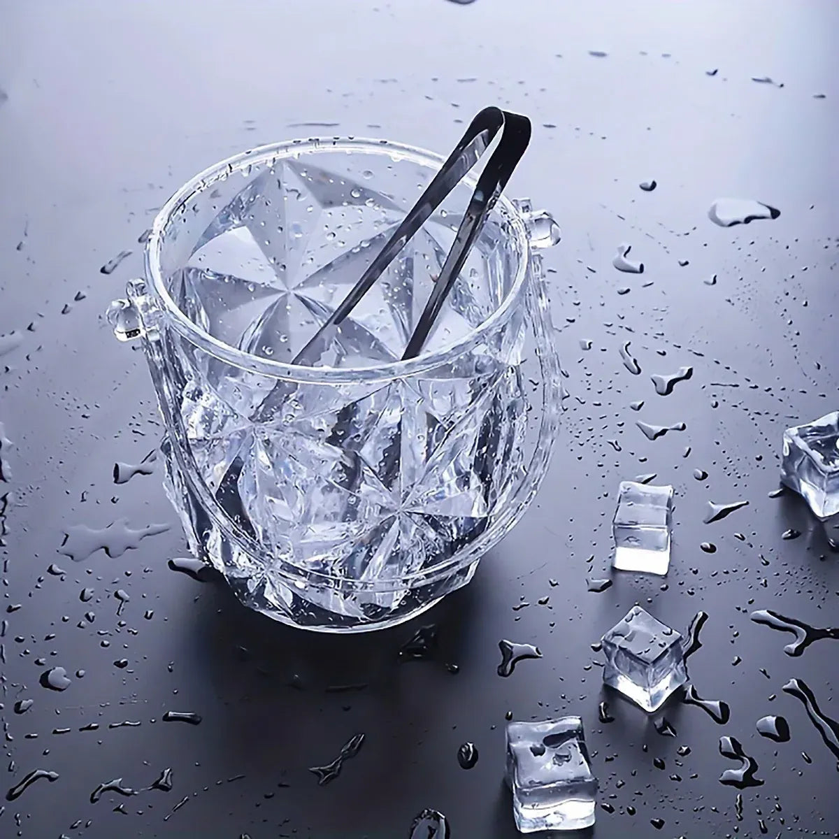 Acrylic Ice Bucket Transparent Champagne Cooler Home Bar Wine Chiller Bucket - Crystal V528-ICE-BUCKET-SJ-701599