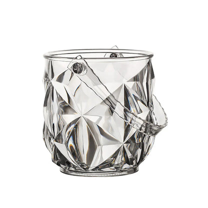 Acrylic Ice Bucket Transparent Champagne Cooler Home Bar Wine Chiller Bucket - Diamond V528-ICE-BUCKET-ZS-355369