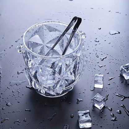 Acrylic Ice Bucket Transparent Champagne Cooler Home Bar Wine Chiller Bucket - Diamond V528-ICE-BUCKET-ZS-355369