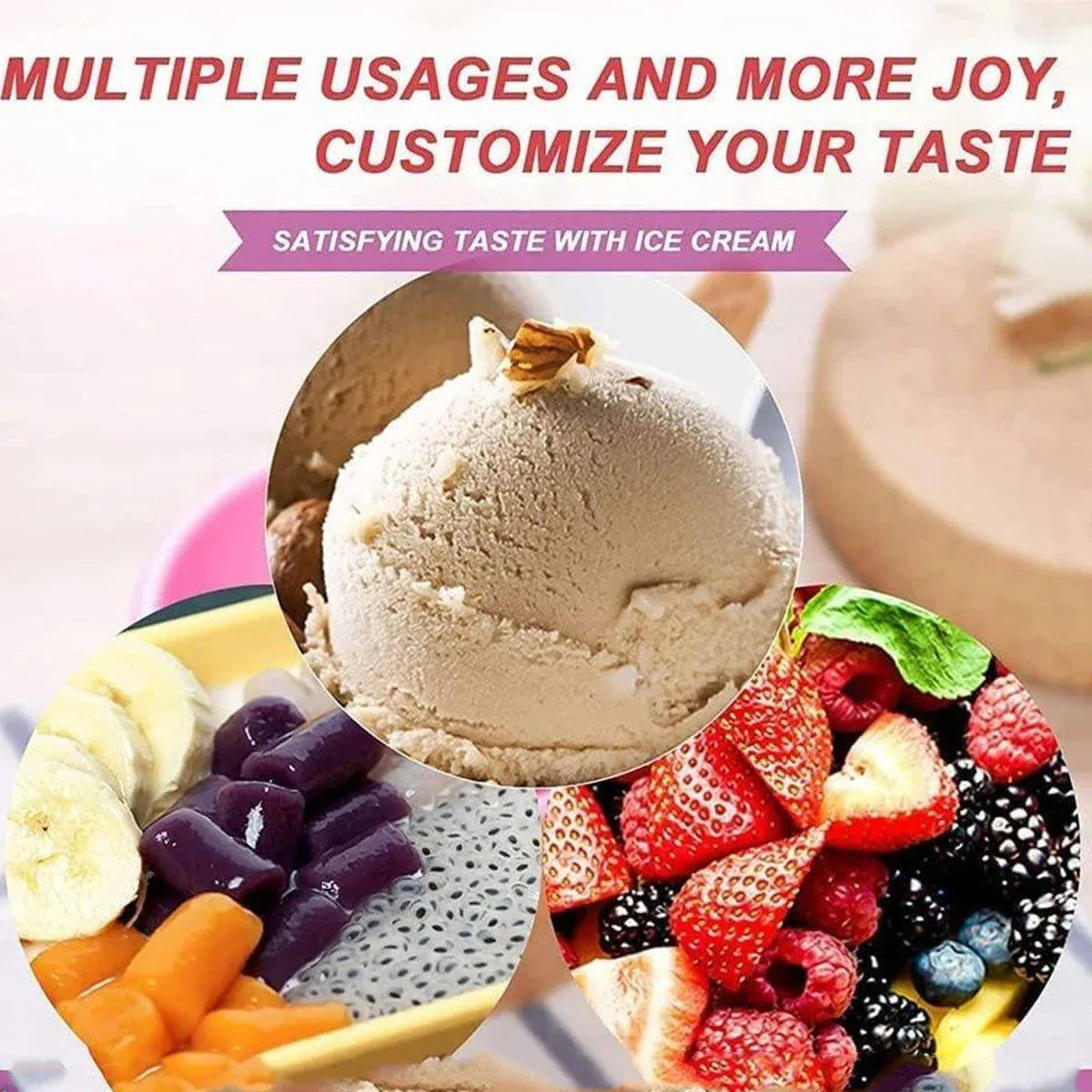 7Pc Set Colourful Ice Cream Cups and Bowls with Spoons Dessert Gift Set V528-ICE-CREAM-BOWL-7PCS-548776
