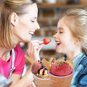 7Pc Set Colourful Ice Cream Cups and Bowls with Spoons Dessert Gift Set V528-ICE-CREAM-BOWL-7PCS-548776