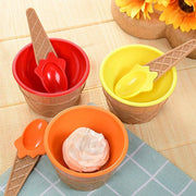 7Pc Set Colourful Ice Cream Cups and Bowls with Spoons Dessert Gift Set V528-ICE-CREAM-BOWL-7PCS-548776