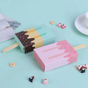 50PCS Creative Ice Cream Candy Gift Boxes Fruit Shaped Party Favor Packaging Box - Blue V528-ICE-CREAM-BOX-50PCS-BLUE-652354
