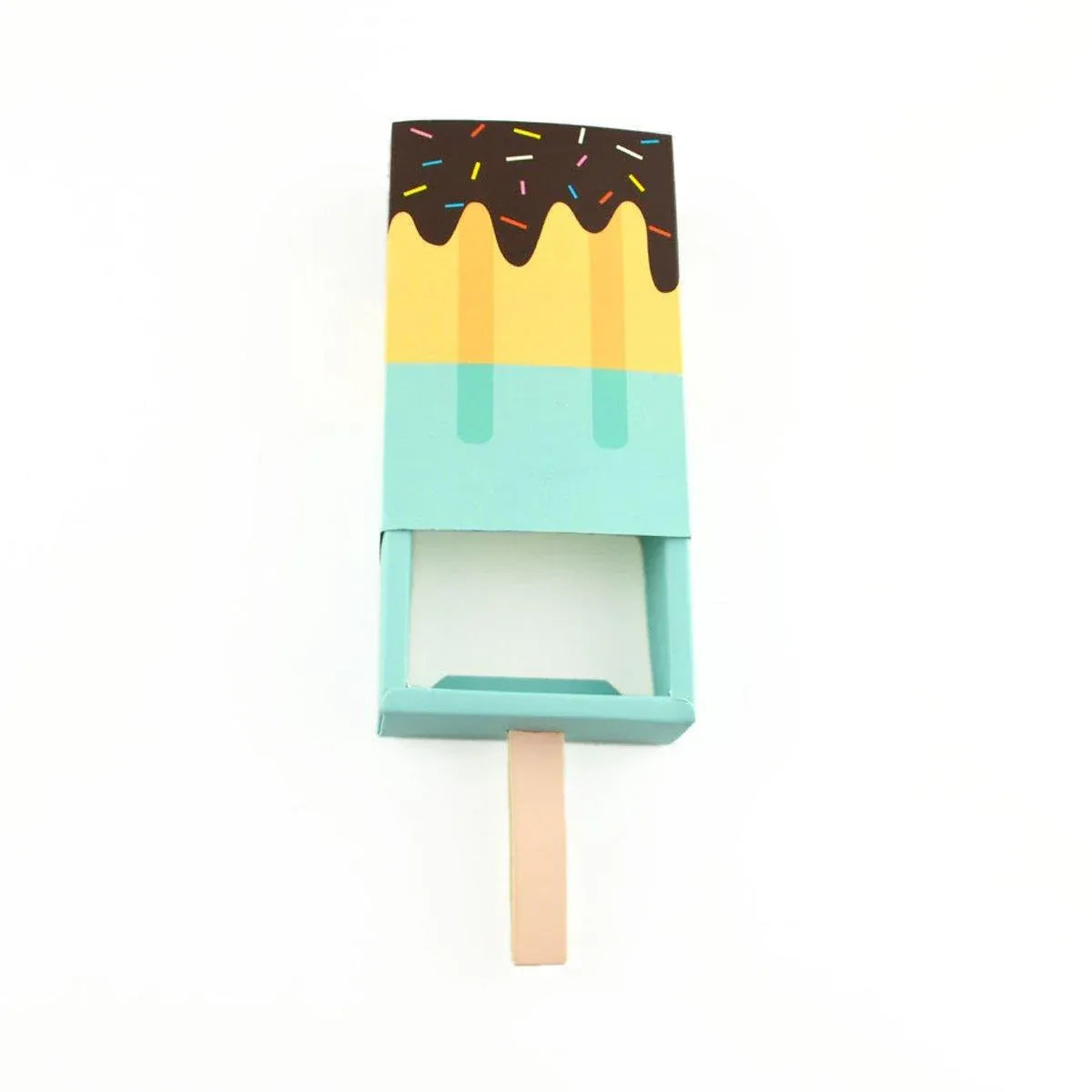 50PCS Creative Ice Cream Candy Gift Boxes Fruit Shaped Party Favor Packaging Box - Blue V528-ICE-CREAM-BOX-50PCS-BLUE-652354