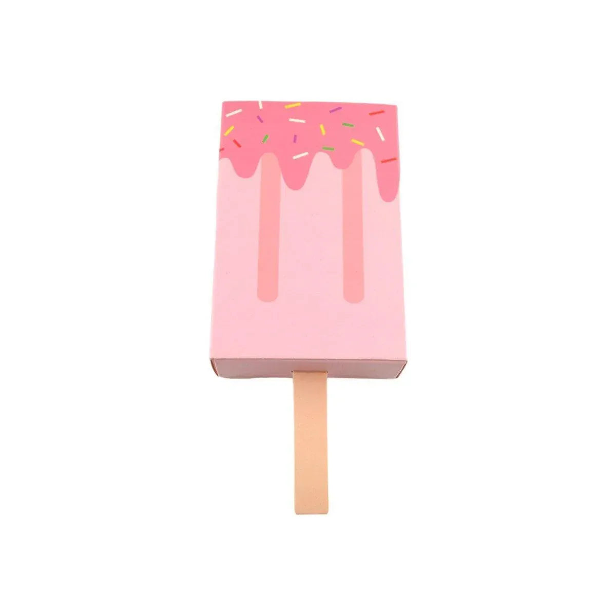50PCS Creative Ice Cream Candy Gift Boxes Fruit Shaped Party Favor Packaging Box - Pink V528-ICE-CREAM-BOX-50PCS-PINK-224453