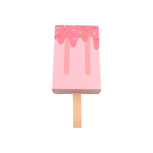 50PCS Creative Ice Cream Candy Gift Boxes Fruit Shaped Party Favor Packaging Box - Pink V528-ICE-CREAM-BOX-50PCS-PINK-224453