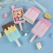 50PCS Creative Ice Cream Candy Gift Boxes Fruit Shaped Party Favor Packaging Box - Pink V528-ICE-CREAM-BOX-50PCS-PINK-224453