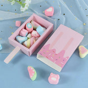 50PCS Creative Ice Cream Candy Gift Boxes Fruit Shaped Party Favor Packaging Box - Pink V528-ICE-CREAM-BOX-50PCS-PINK-224453