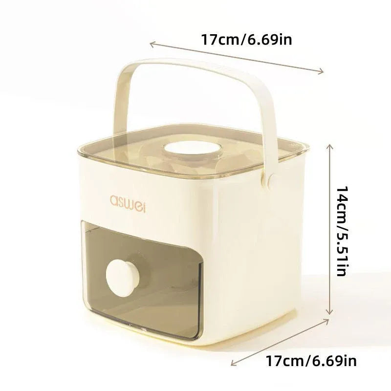 Portable Ice Compartment Cube Mold Plastic Ice Making Box and Ice Cube Holder V528-ICE-CUBE-MOLD-120429