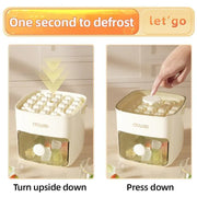 Portable Ice Compartment Cube Mold Plastic Ice Making Box and Ice Cube Holder V528-ICE-CUBE-MOLD-120429