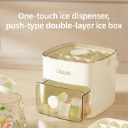 Portable Ice Compartment Cube Mold Plastic Ice Making Box and Ice Cube Holder V528-ICE-CUBE-MOLD-120429