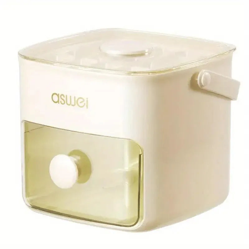 Portable Ice Compartment Cube Mold Plastic Ice Making Box and Ice Cube Holder V528-ICE-CUBE-MOLD-120429