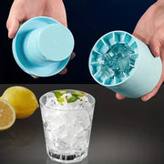 Silicone Ice Cube Tray Mould Ice Box Compartment Bucket for Easy Ice Making - Gray V528-ICE-GREY-123560