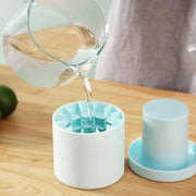 Silicone Ice Cube Tray Mould Ice Box Compartment Bucket for Easy Ice Making - Gray V528-ICE-GREY-123560