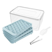 3 Layer Ice Cube Tray Mold Home Ice Compartment Press for Freezer Storage V528-ICE-TRAY-3-BLUE-679995