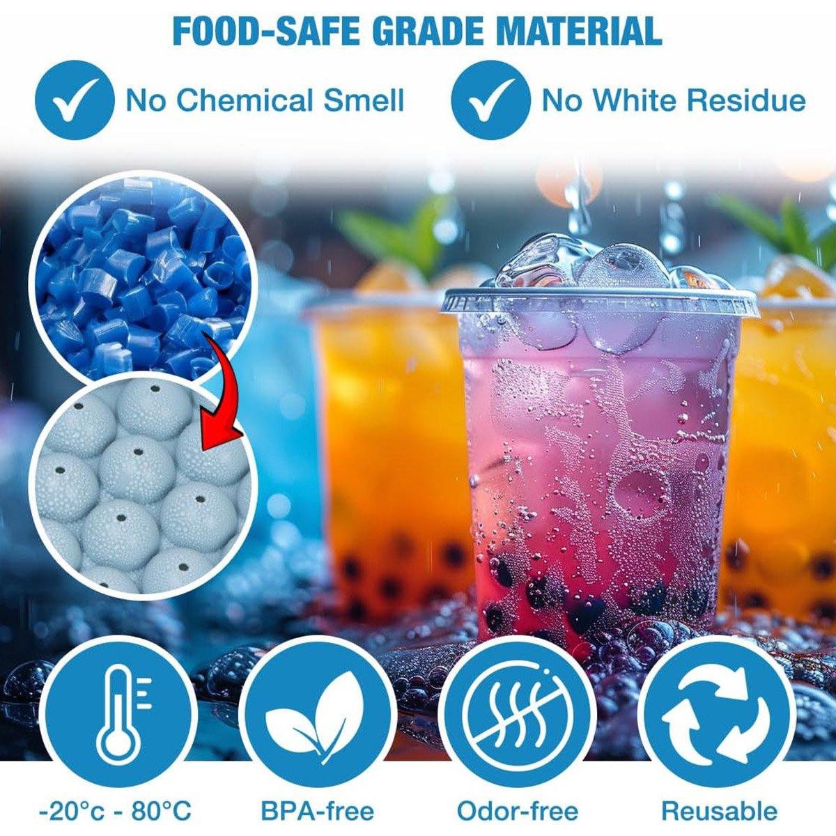 3 Layer Ice Cube Tray Mold Home Ice Compartment Press for Freezer Storage V528-ICE-TRAY-3-BLUE-679995