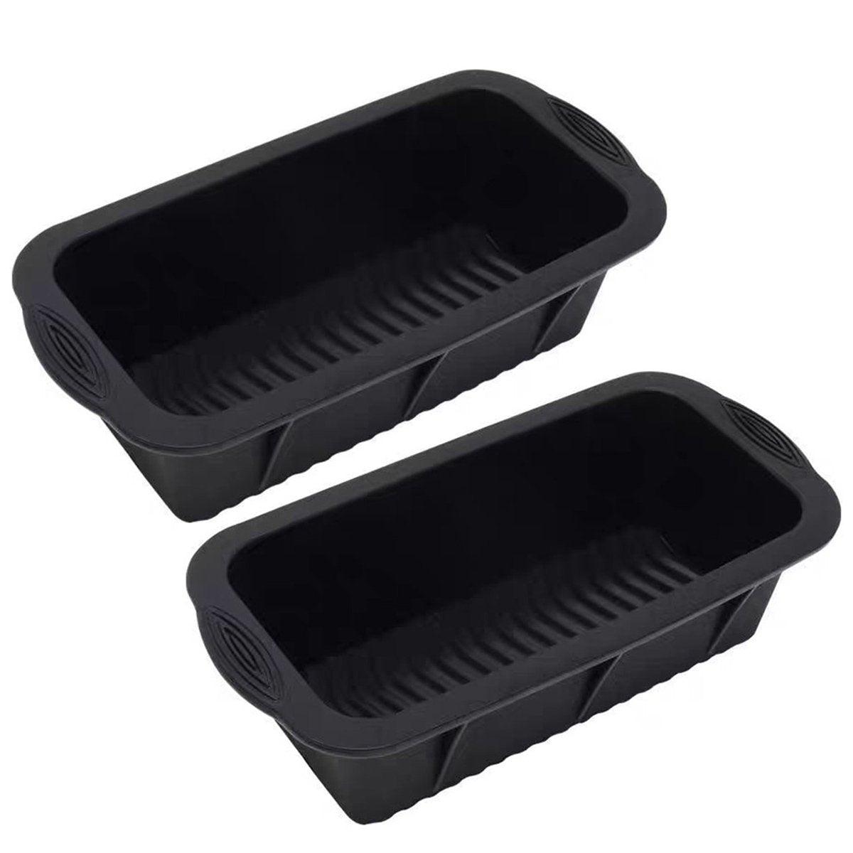 2PCS Reusable Silicone Ice Blocks Large Cube Tray for Drinks and Cocktails V528-ICE-TRAY-BLACK-2PCS-508019
