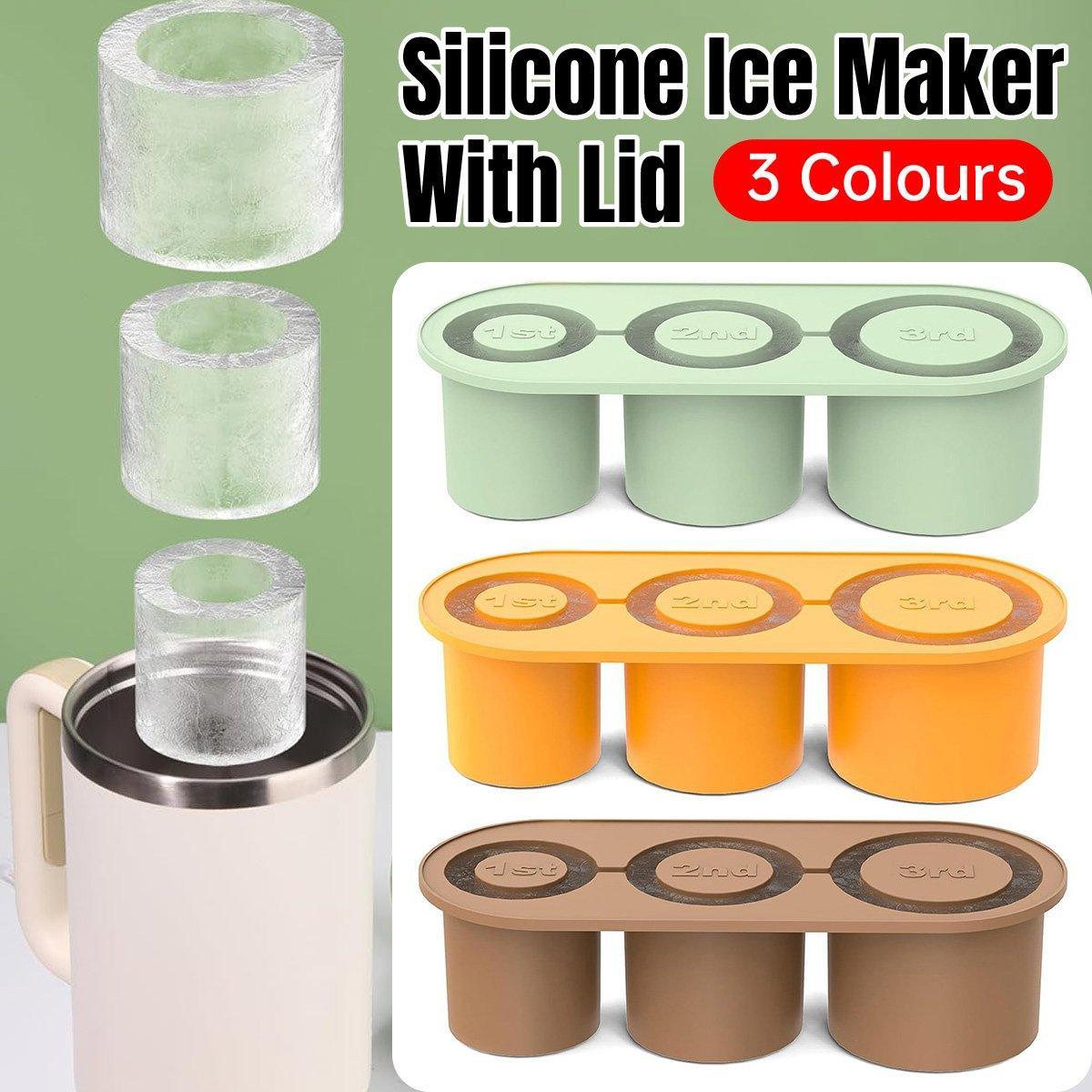 Silicone Ice Cube Tray for 20oz 30oz 40oz Tumbler Easy Release Reusable Mold - Green V528-ICE-TRAY-GREEN-666020