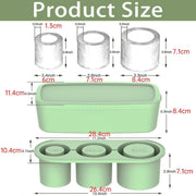 Silicone Ice Cube Tray for 20oz 30oz 40oz Tumbler Easy Release Reusable Mold - Green V528-ICE-TRAY-GREEN-666020