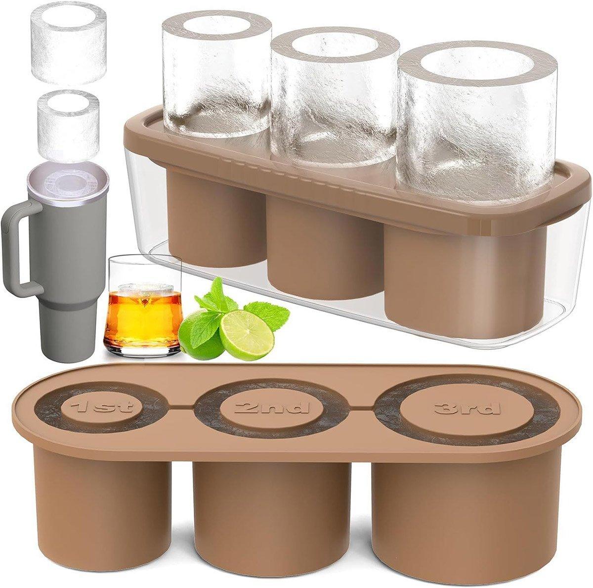 Silicone Ice Cube Tray for 20oz 30oz 40oz Tumbler Easy Release Reusable Mold - Green V528-ICE-TRAY-GREEN-666020