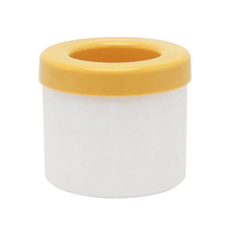 Silicone Ice Cube Tray Mould Ice Box Compartment Bucket for Easy Ice Making - Yellow V528-ICE-YELLOW-465055