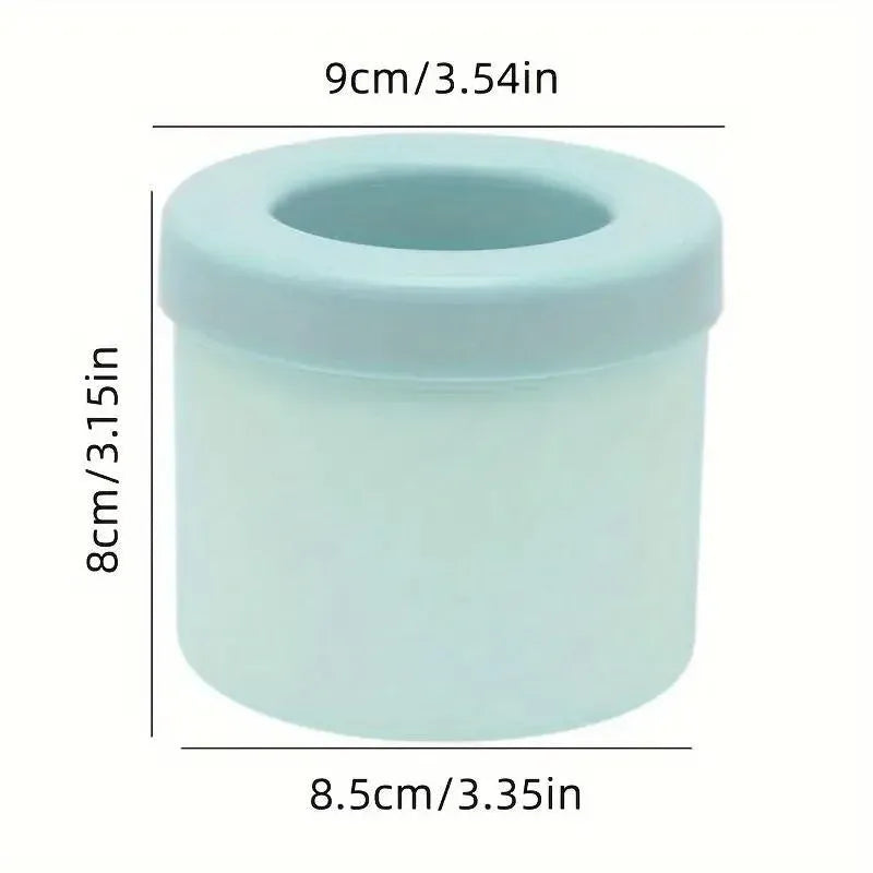 Silicone Ice Cube Tray Mould Ice Box Compartment Bucket for Easy Ice Making - Yellow V528-ICE-YELLOW-465055