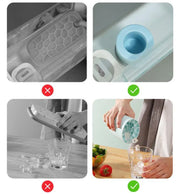 Silicone Ice Cube Tray Mould Ice Box Compartment Bucket for Easy Ice Making - Yellow V528-ICE-YELLOW-465055