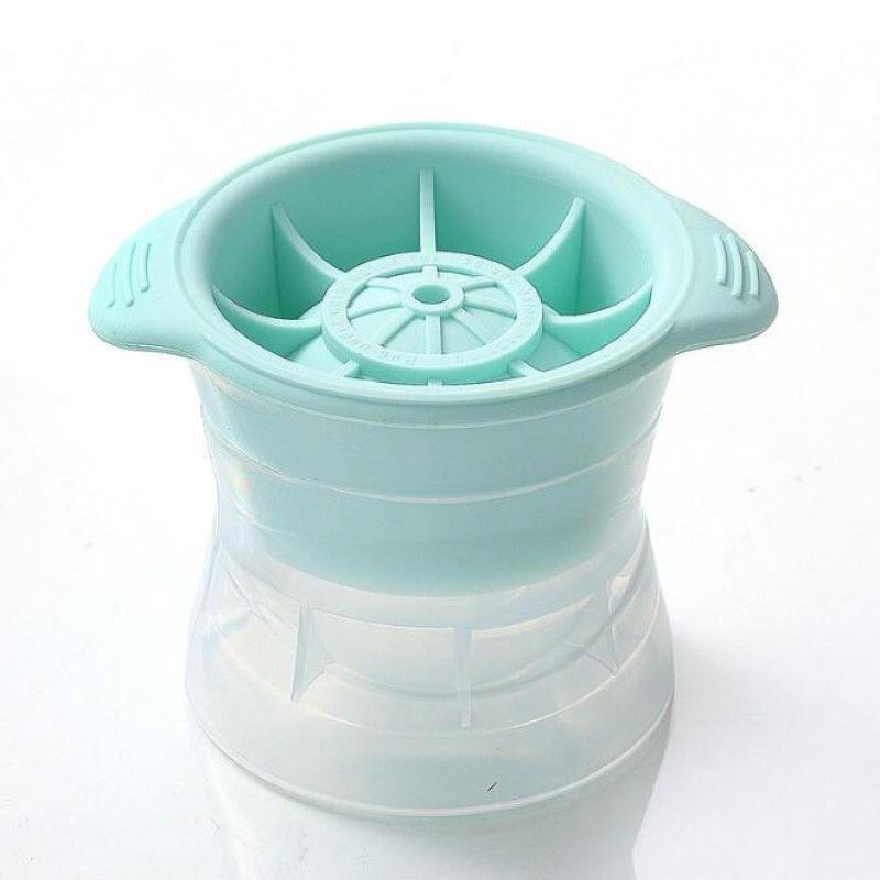4PCS Whiskey Cocktail Sphere ICE Ball Mold Cube Maker Jelly Silicone Mould Set - Grey V528-ICEBALLMAKER-GREY-4PCS-230943