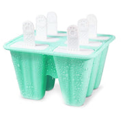 Silicone Ice Cream Mould Block Frozen Molds Icy Pole Jelly Popsicle - Blue-6Grid V528-ICEMOLD-6GRID-BLUE-79373
