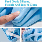 Silicone Ice Cream Mould Block Frozen Molds Icy Pole Jelly Popsicle - Pink-6Grid V528-ICEMOLD-6GRID-PINK-21945