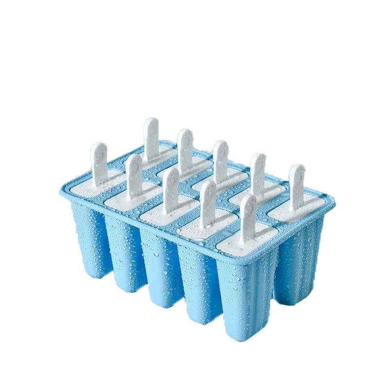 Silicone Ice Cream Mould Block Frozen Molds Icy Pole Jelly Popsicle - Pink-6Grid V528-ICEMOLD-6GRID-PINK-21945