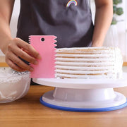 3Pcs Dough Cutter Icing Scraper Kitchen Tool Pastry Bowl Divider Bench Fondant - Yellow V528-ICINGSCRAPER-YELLOW-3PCS-169276