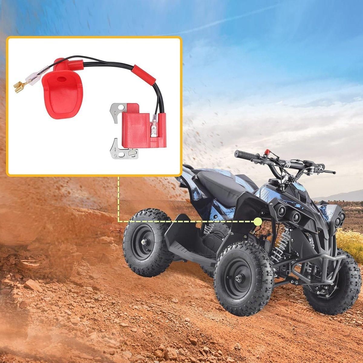 High Voltage Red Ignition Coil Pack for 47cc 49cc Dirt Bike ATV Mini Moto V528-IGNITION-COIL-626753