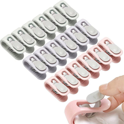 10/20pcs Quilt Retainer Cover Clips Invisible Needle-Free Thumb Buckle Bedding - Pink-10pcs V528-IMMOBILIZATION-PINK-10PCS-242257