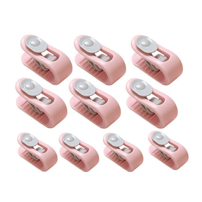10/20pcs Quilt Retainer Cover Clips Invisible Needle-Free Thumb Buckle Bedding - Pink-10pcs V528-IMMOBILIZATION-PINK-10PCS-242257