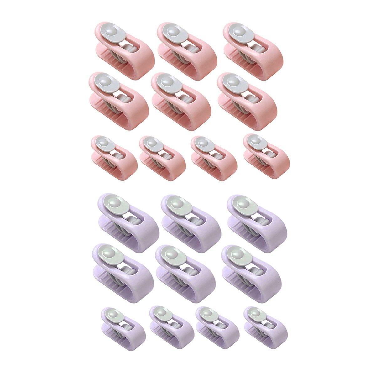 10/20pcs Quilt Retainer Cover Clips Invisible Needle-Free Thumb Buckle Bedding - Pink-10pcs V528-IMMOBILIZATION-PINK-10PCS-242257